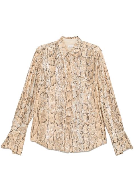 Beige sequinned shirt Dries van noten - women